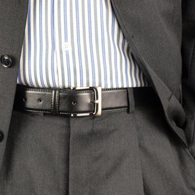 Rogue Mens Black Leather Belt