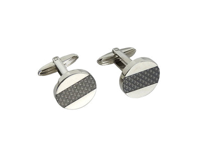 Round Stainless Steel Cufflinks
