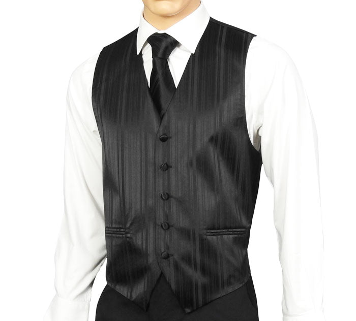 Black Striped Waistcoat