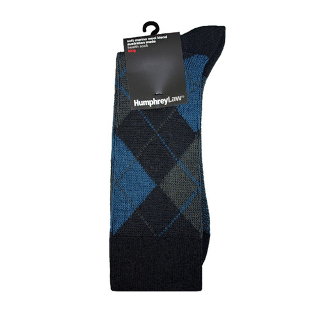 Argyle Blue Woolen Socks