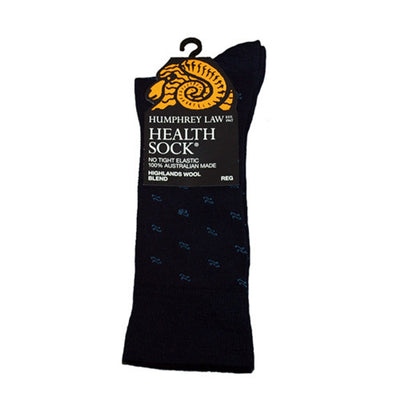 Navy Blue Woolen Health Socks