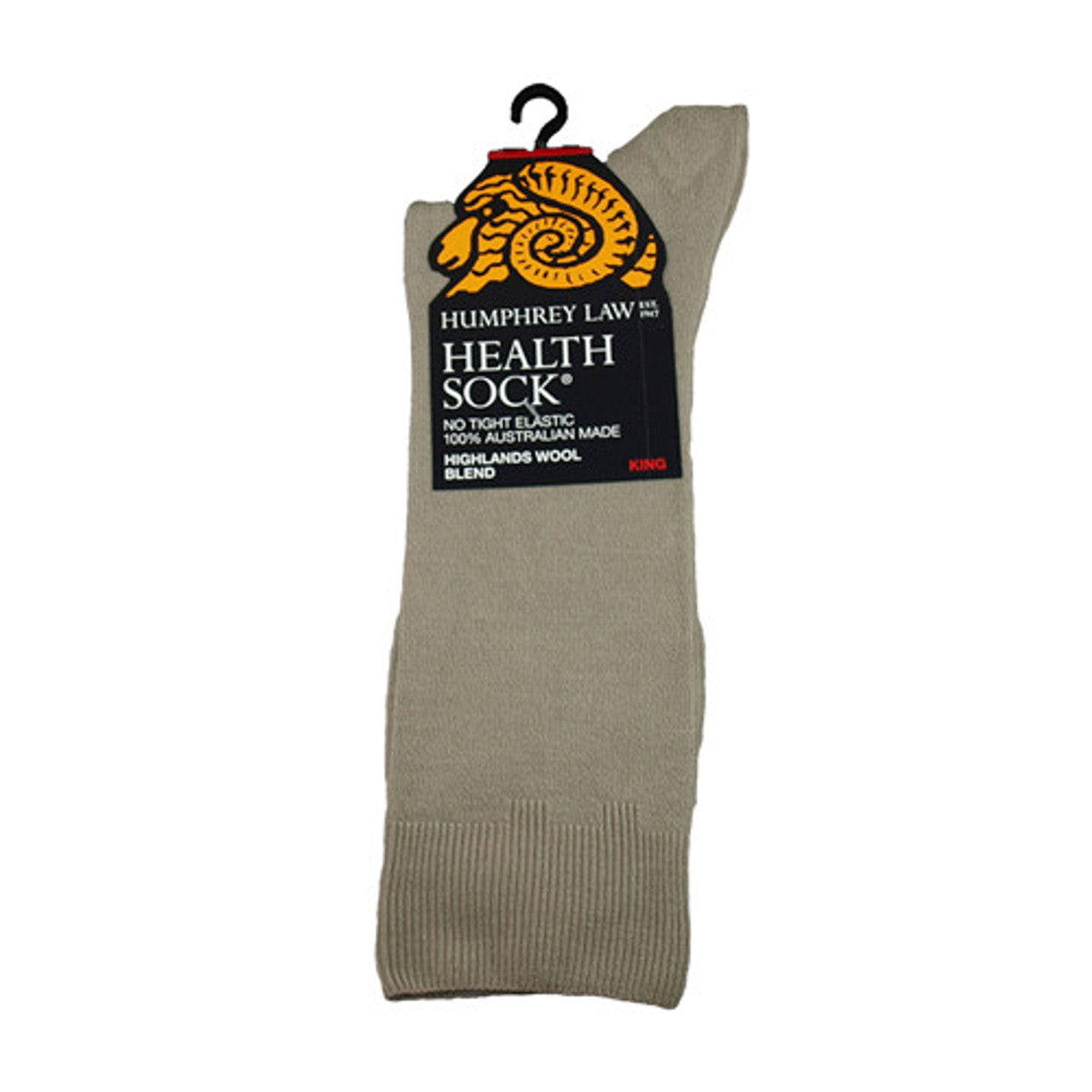 Beige Fine Wool Health Socks