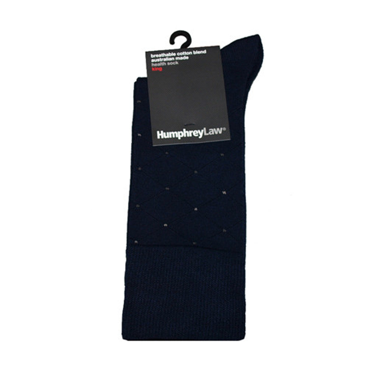 Breathable Navy Blue Cotton Socks
