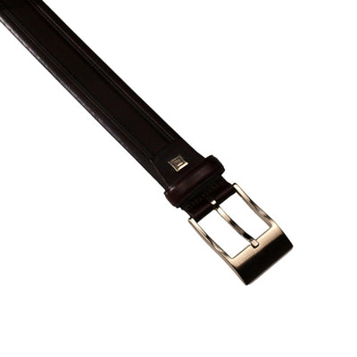 Michel Rouen Brown Leather Belt
