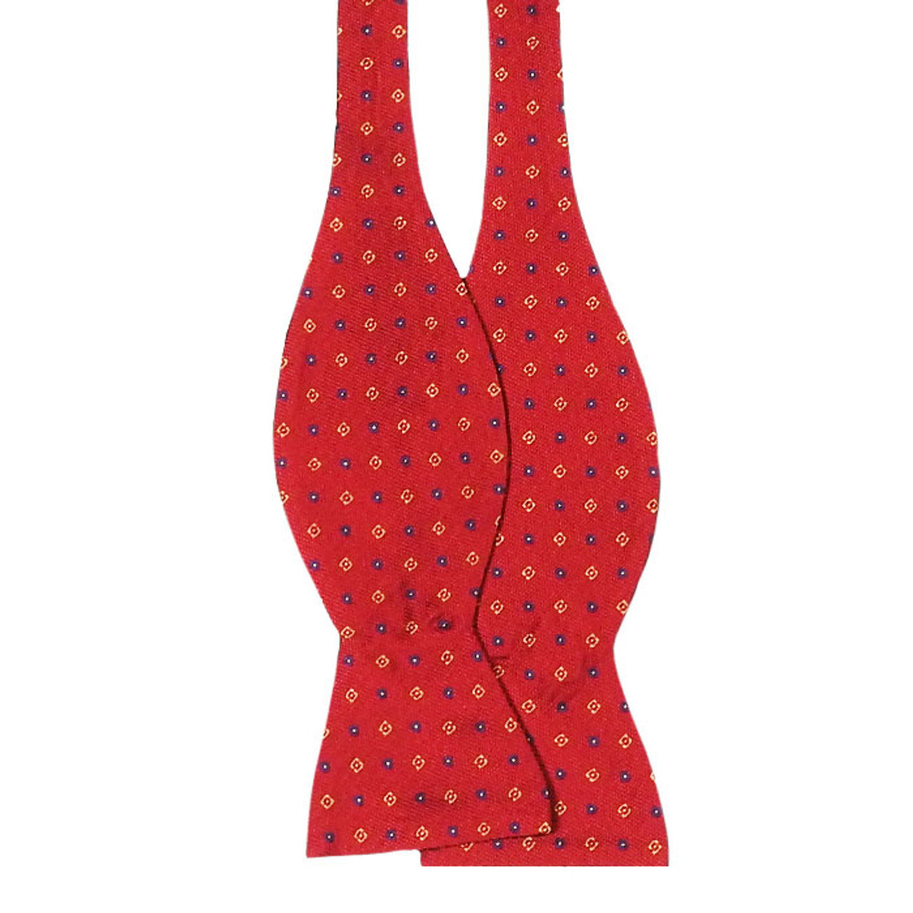 Red Patterned Tie Your Own Bow Tie