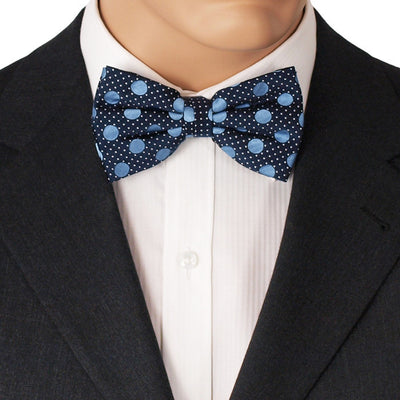 Silk Bow Tie With Polka Dots