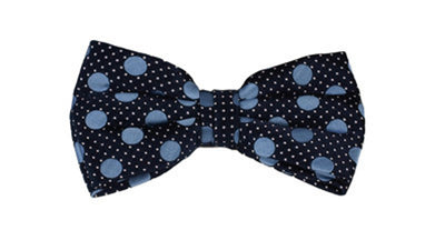 Blue Silk Bowtie