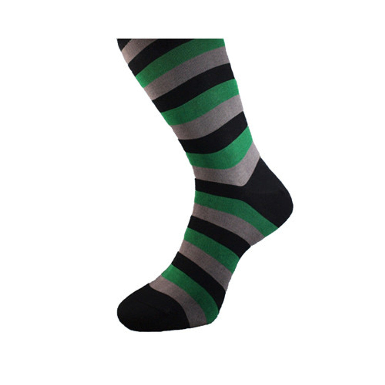 Green Striped Socks
