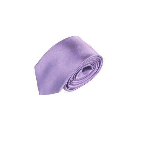 Skinny Purple Silk Necktie