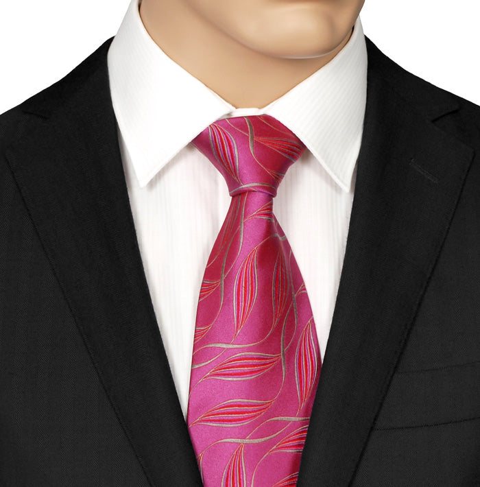 Stunning Pink Silk Tie