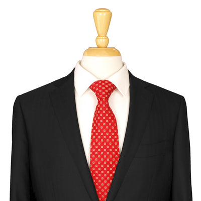 Red Patterned Tie