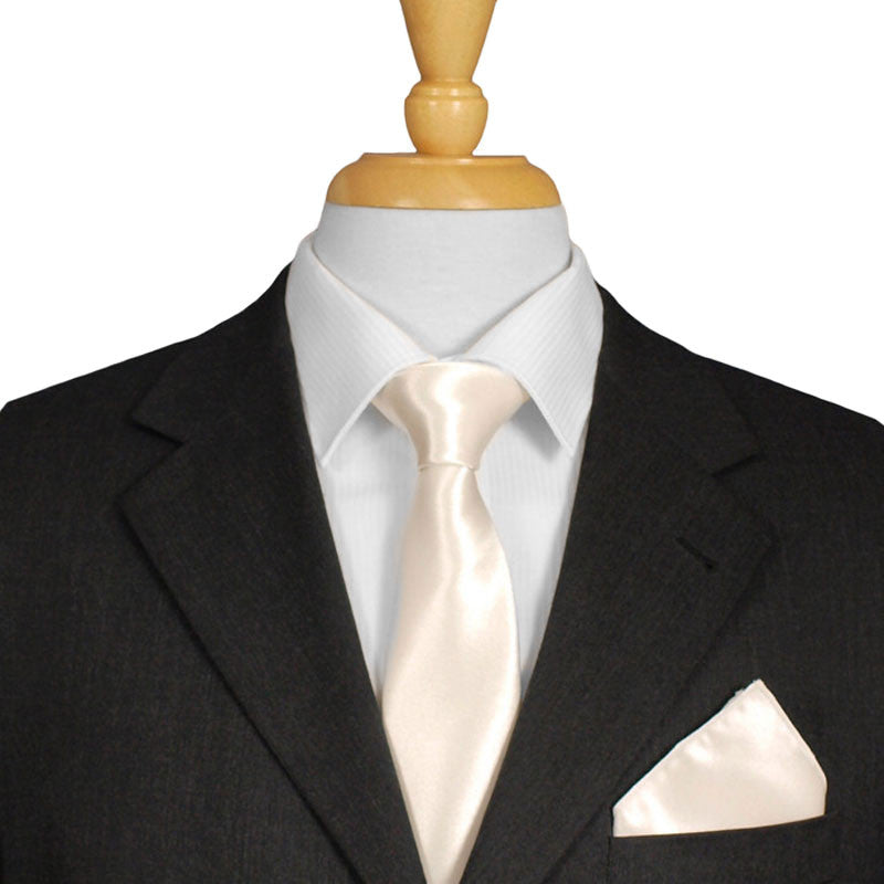 Ivory Satin Tie