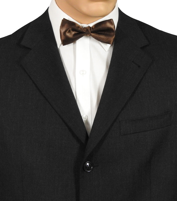 Brown Satin Bow Tie