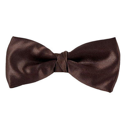 Brown Satin Bow Tie