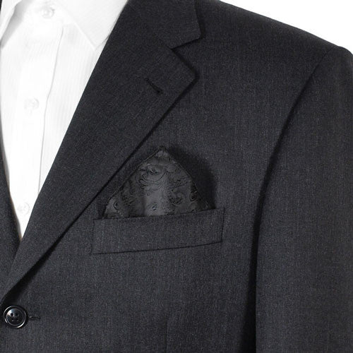 Black Floral Pocket Squares