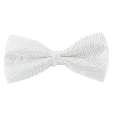 White Striped Bow Ties