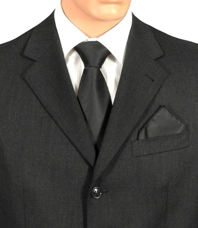 Black Fine Striped Tie