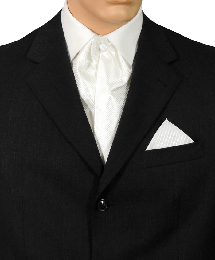 Ivory Fine Striped Cravat