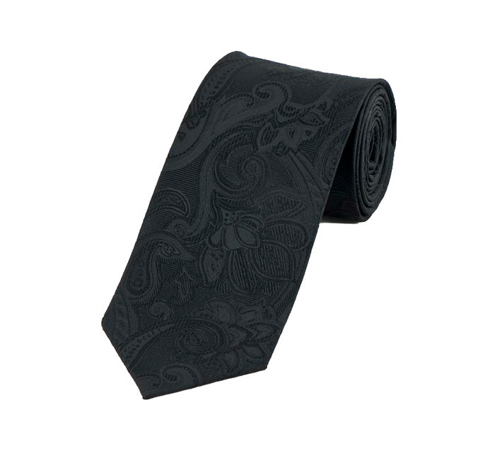 Black Paisley Ties