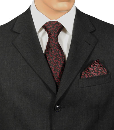 Wedding Tie Burgundy & Black