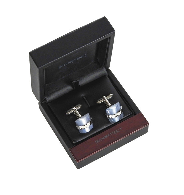 Grey Cats Eye Cufflinks