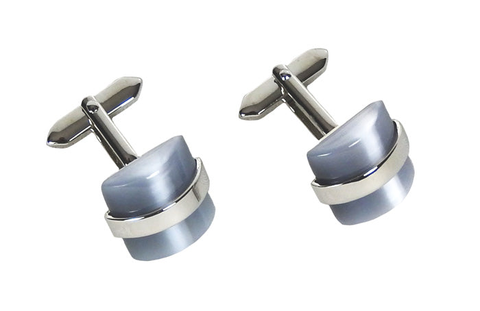 Grey Cats Eye Cufflinks