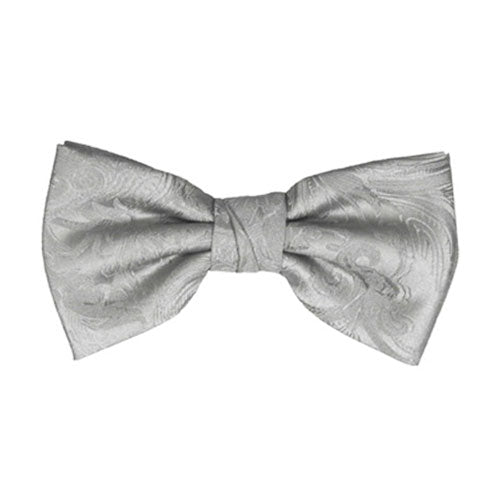 Silver Tapestry Bow Tie