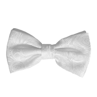 White Tapestry Bow Tie