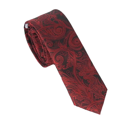 Red Tapestry Wedding Tie