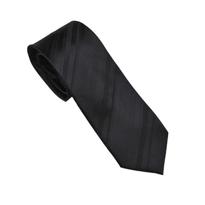 Black Striped Wedding Tie