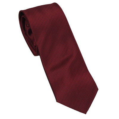 Red Herringbone Tie