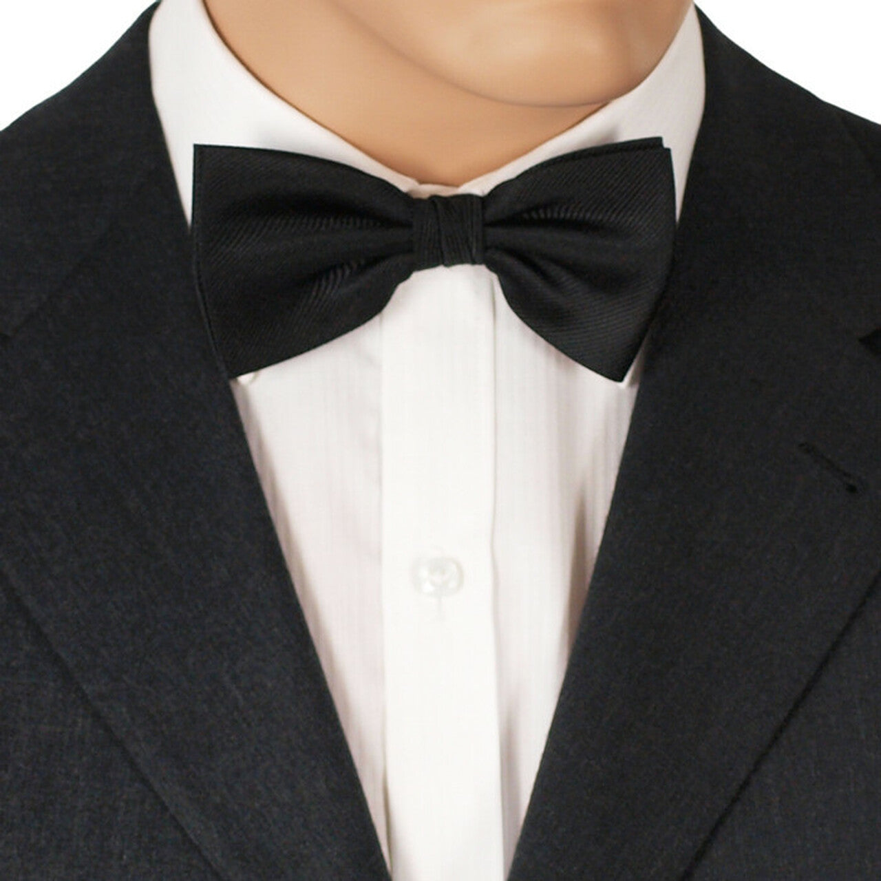 Hardy Amies Black Silk Bowties