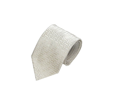 Michel Rouen Silver Wedding Tie