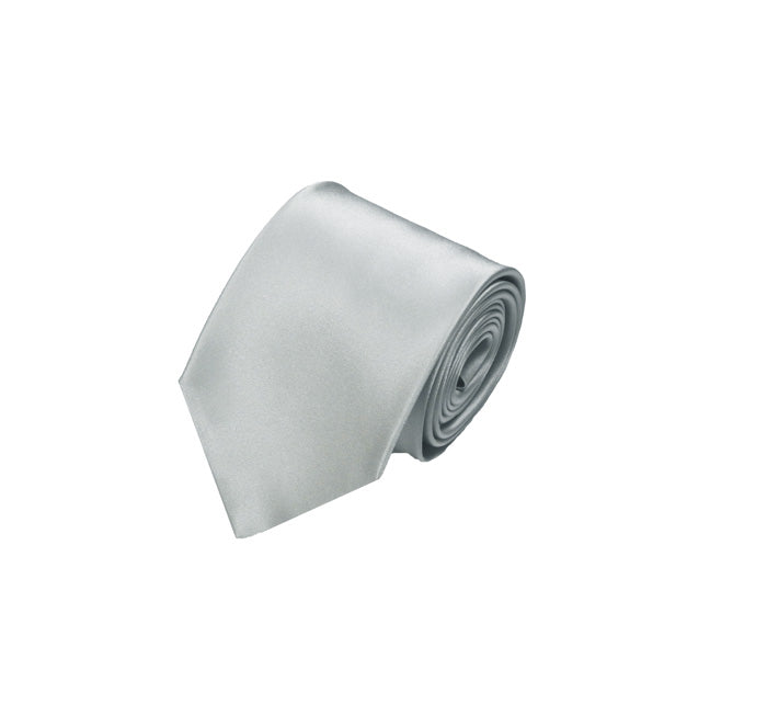 Silver Silk Ties