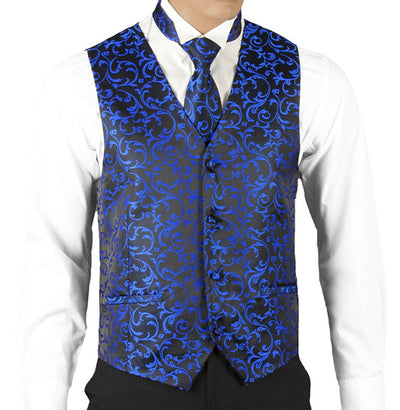 Blue Patterned Vest