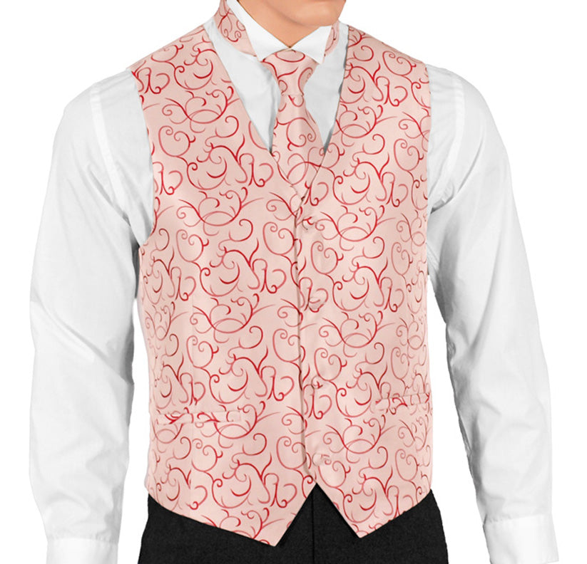 Pink And Red Wedding Vest