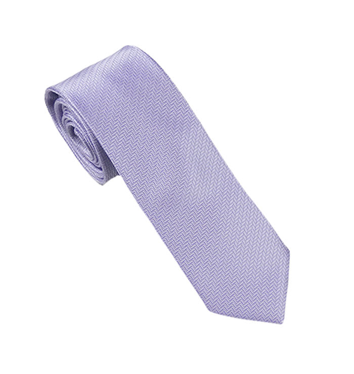 Lilac Herringbone Tie