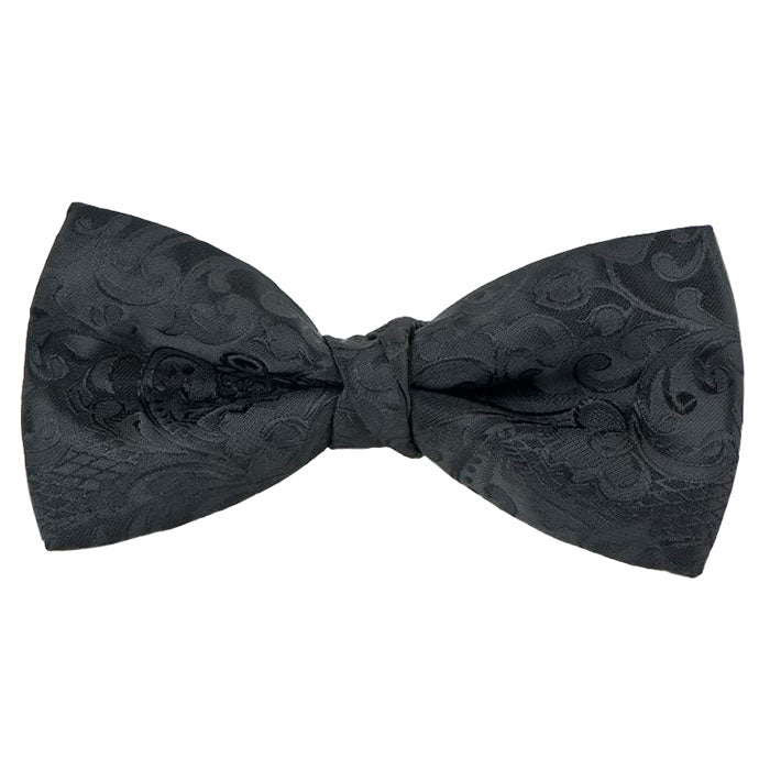 Black Floral Bow Tie